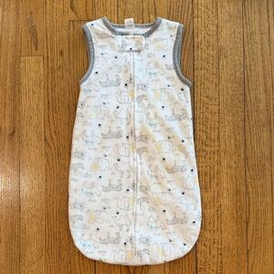 Modern Baby Adorable Elephant Animal Print Kids Sleep Sack 3-6 months EUC
